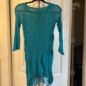 Blue cover up. Size small.